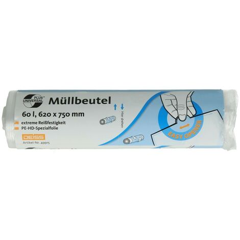 Sacs poubelles UNIVERSAL PLUS® 8 µ capacité 60 L