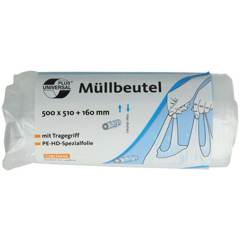 Sacs poubelles UNIVERSAL PLUS® avec poignée capacité 30 L
