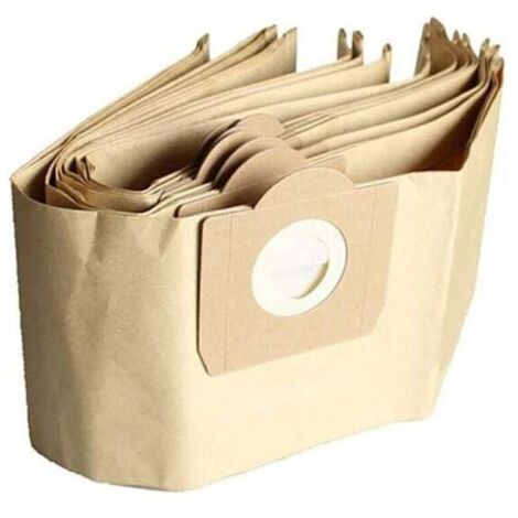 Sacs pour aspirateur Karcher WD3, paquet de 5 sacs droits pour aspirateur Karcher WD3, WD 3 Premium, WD3200, WD3500P, A2204, A2204, A2534, SE4001..-AquaForge
