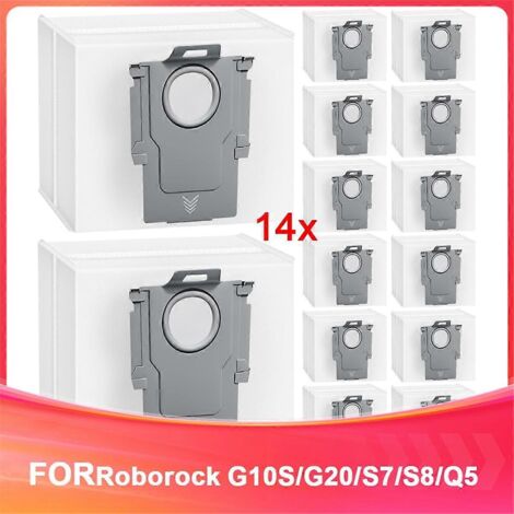 Sacs pour aspirateurs Roborock Q5, Q8Max+, Q7 MAX, S8 Pro Ultra, S8 et S7 MAX --