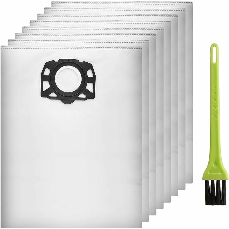 Sacs pour kärcher WD5 WD4 WD6 MV4 MV5 MV6 Sacs Filtre d'Aspirateur pour Karcher Filtrants de Remplacement 2.863-006.0 Lot de 8