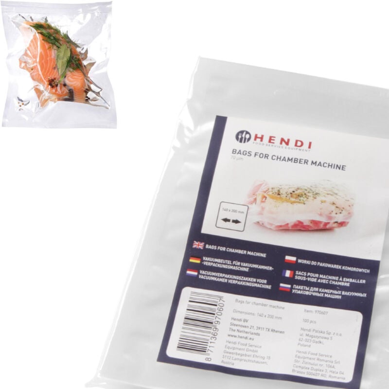 Hendi - Sacs d'emballage sous vide 140x200mm 100 pcs. 970607