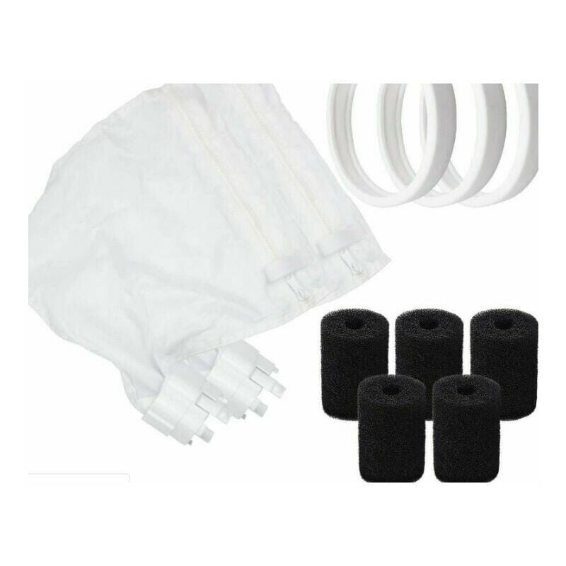 Sacs pour Nettoyeur de Piscine en Nylon pour Polaris 280 ou 480, avec Pneus de Rechange Gomme Tendre pour Polaris 180, 280, 360 ,380, C10, C-10
