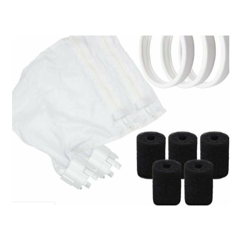 Aougo - Sacs pour Nettoyeur de Piscine en Nylon pour Polaris 280 ou 480, avec Pneus de Rechange Gomme Tendre pour Polaris 180, 280, 360 ,380, C10,
