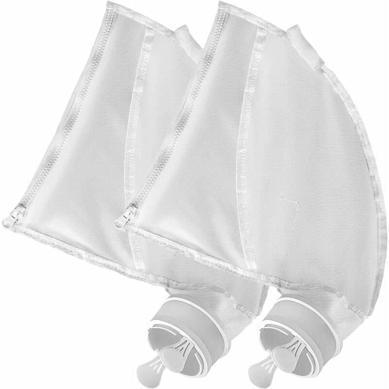 Sacs pour Nettoyeur de Piscine en Nylon, Remplacement de Sac Zipper pour Polaris 280 & 480 Sac de Filtration Universel pour Sac de Nettoyage 280 Sacs
