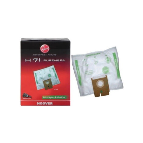 SACS PURE HEPA H71 x4 POUR ASPIRATEUR HOOVER
