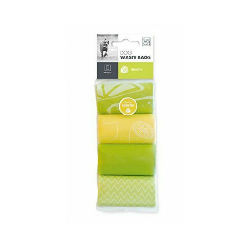 Sacs ramasse crottes parfumés - Lot de 120 Senteur citron - M-pets