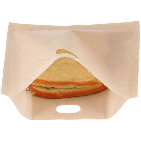 Sacs réutilisables pour grille-pain micro-ondes en fibre de verre antiadhésive (16x18cm)