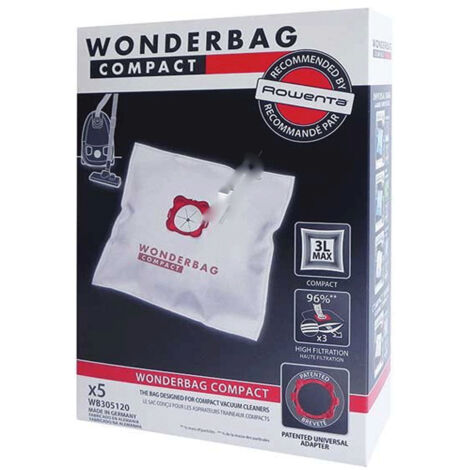 Sacs wonderbag compact (x5) (WB305140) Aspirateur MOULINEX, ROWENTA, TEFAL