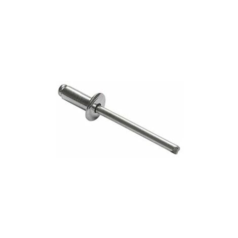 SACTO 101 RIVETTO RIVETTI A STRAPPO IN ALLUMINIO CON CHIODO IN ACCIAIO ZINCATO 22 mm - 250 PZ - 6.4 mm