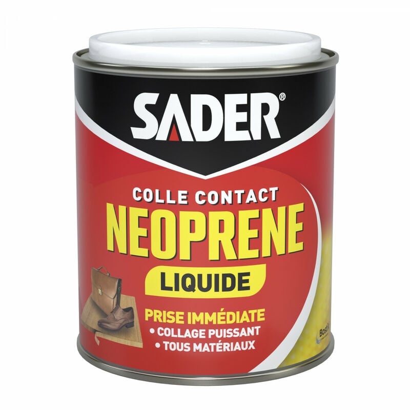 Sader - Colle contact neoprene liquide - Blanc 0,75 l