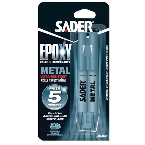SADER - Colle époxy métal - 25 mL