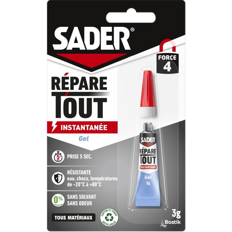 Sader - répare tout - Glue liquide 3g