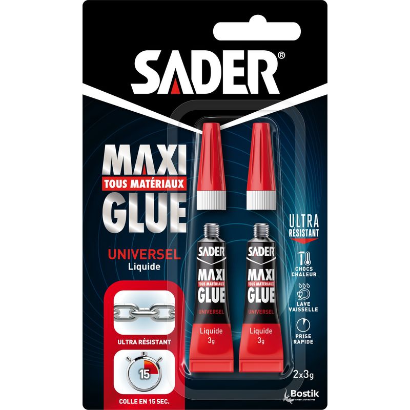 Maxiglue Liquide 2x3g - Sader