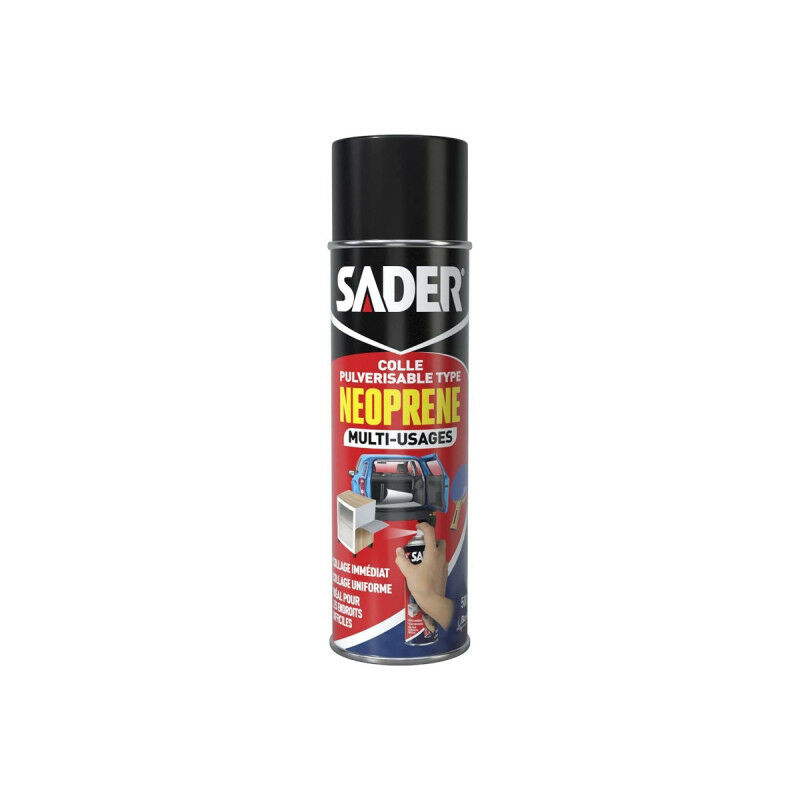 Multi-purpose neoprene glue - 500ml aerosol can - Sader