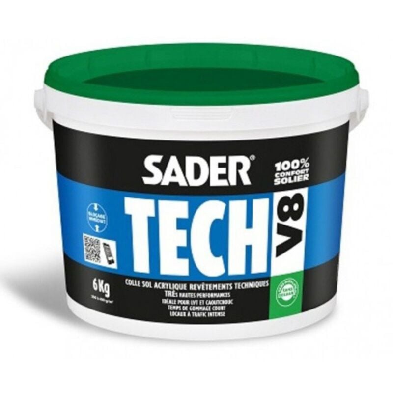 Sader - Colle sol acrylique hautes performances tech V8 6kg