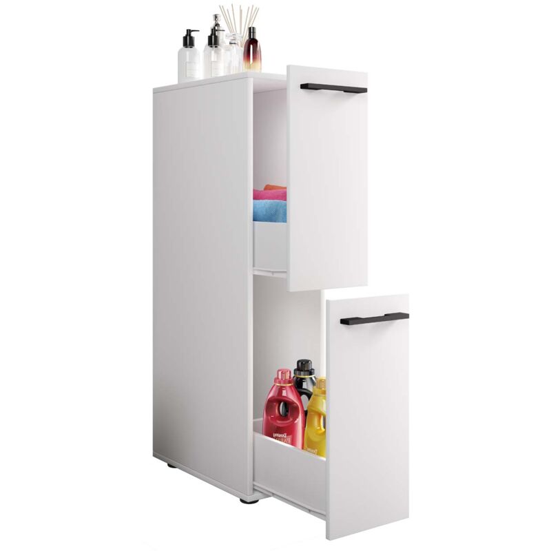 Ebuy24 - SadiloL armoire de salle de bain blanc.