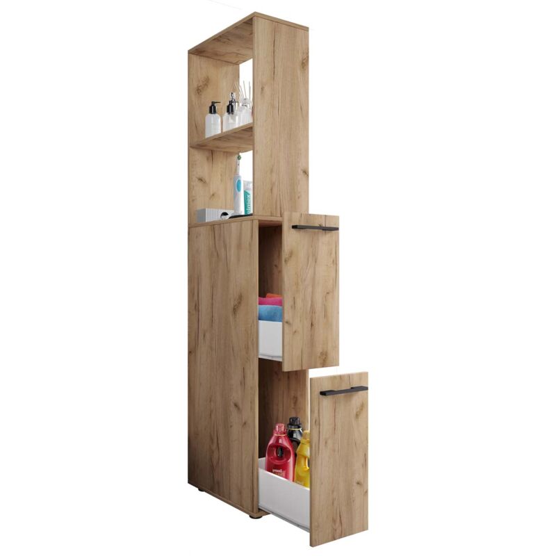 Ebuy24 Holz Badmöbel Nischenschrank Sadilo Xl