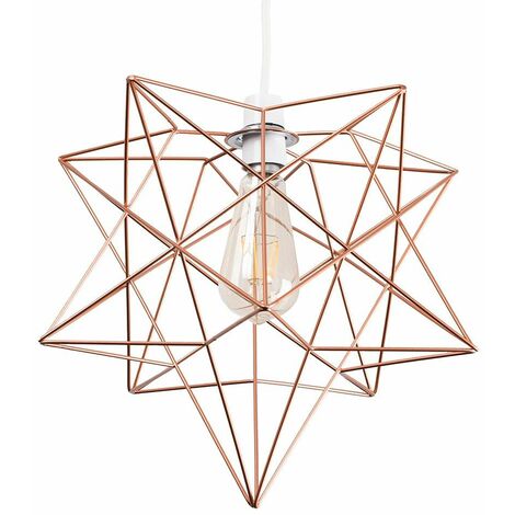 Wire Frame Pendant Ceiling Shade - Grey