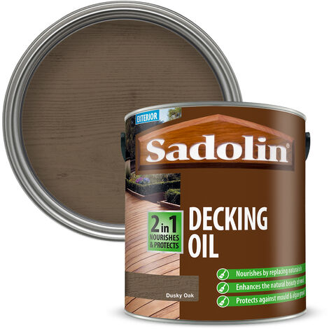 Sadolin 2 in 1 Decking Oil - Dusky Oak - 2.5L