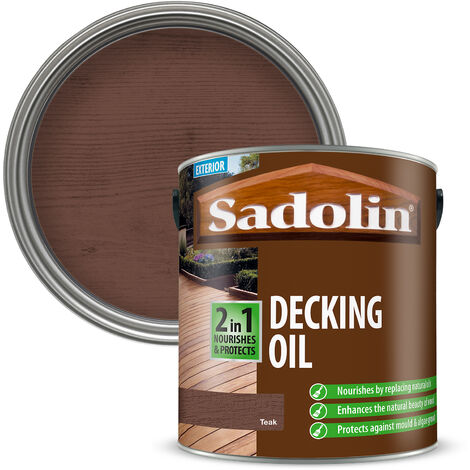 Sadolin 2 in 1 Decking Oil - Teak - 2.5L