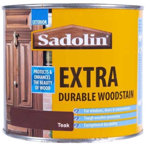 Sadolin 5028533 Extra Durable Woodstain Teak 500ml SAD5028533
