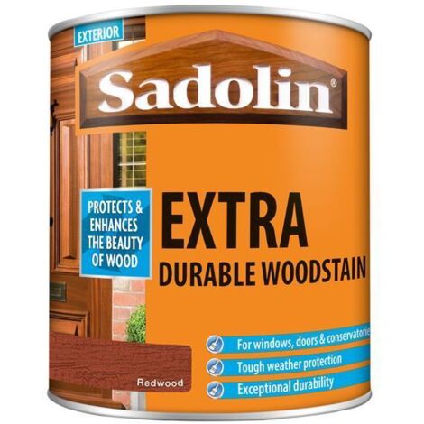 Sadolin 5028545 Extra Durable Woodstain Redwood 1 litre SAD5028545