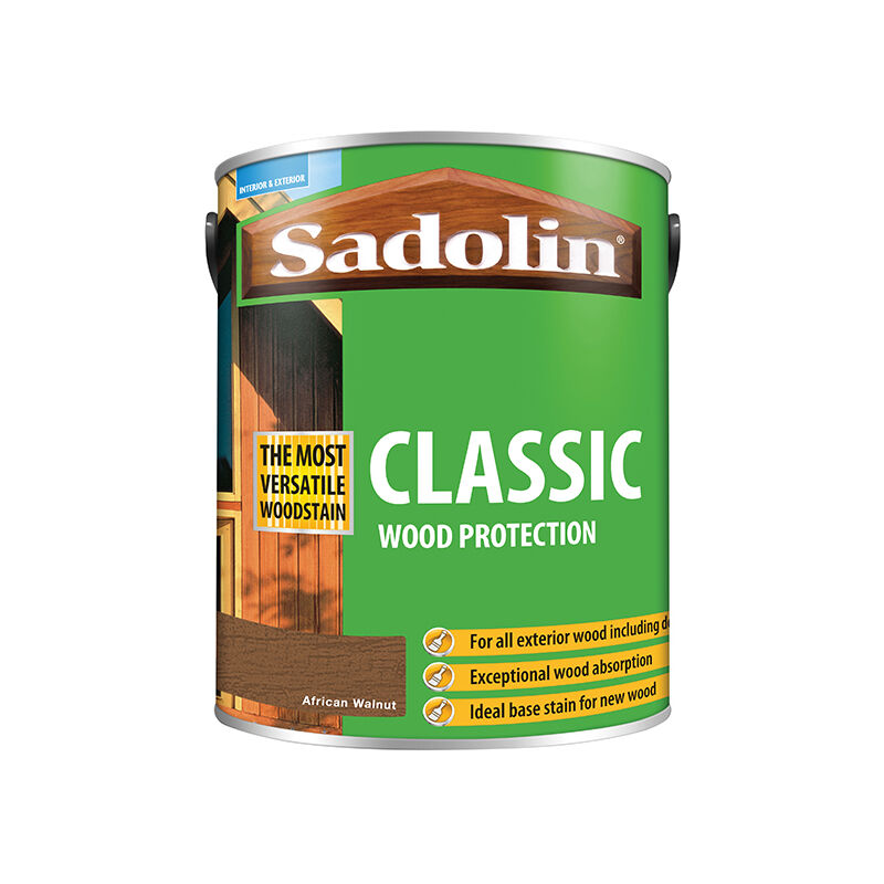 5028485 Classic Wood Protection African Walnut 5 litre SAD5028485 - Sadolin