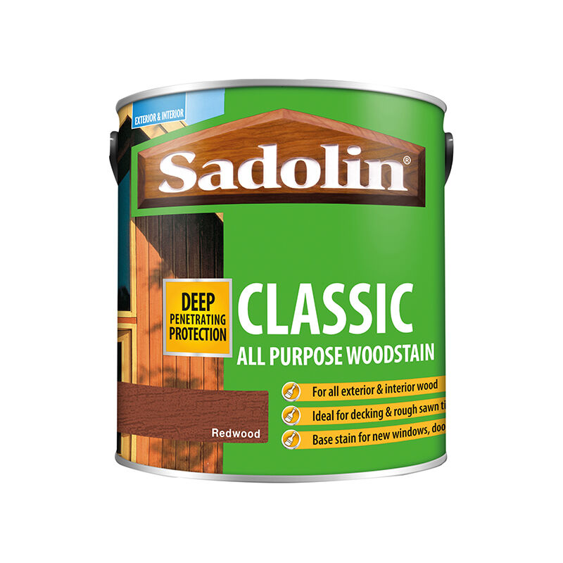 5012897 Classic Wood Protection Redwood 2.5 litre SAD5012897 - Sadolin