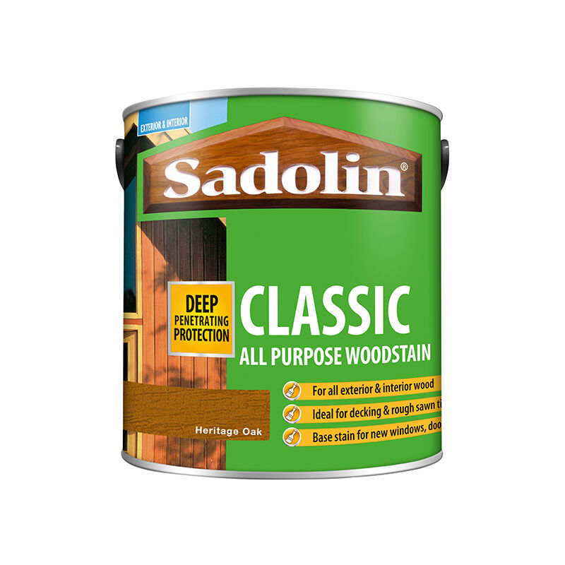 Sadolin - 5090980 Classic Wood Protection Heritage Oak 2.5 litre SAD5090980