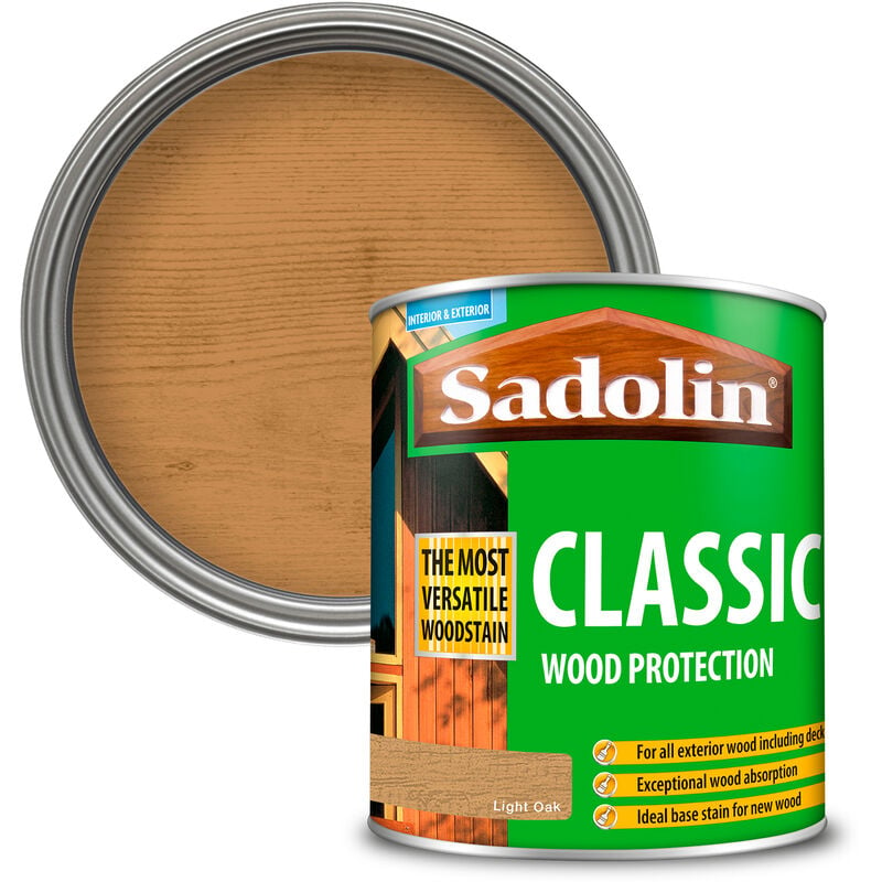 Sadolin - 5028498 Classic Wood Protection Light Oak 1 litre SAD5028498