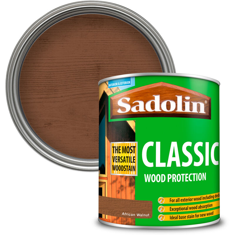 Sadolin - 5028483 Classic Wood Protection African Walnut 1 litre SAD5028483