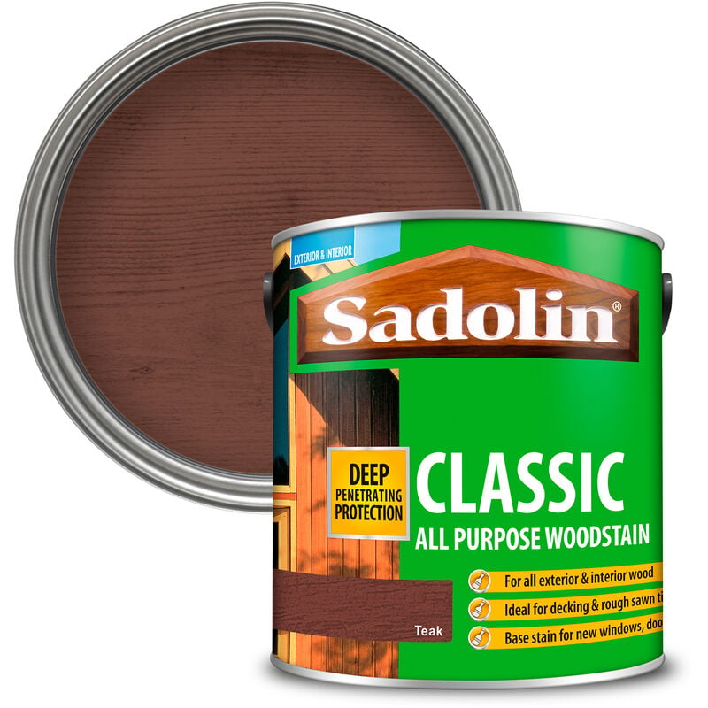 Sadolin - 5028462 Classic Wood Protection Teak 2.5 litre SAD5028462