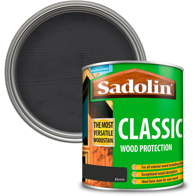 Sadolin - 5028470 Classic Wood Protection Ebony 1 litre SAD5028470