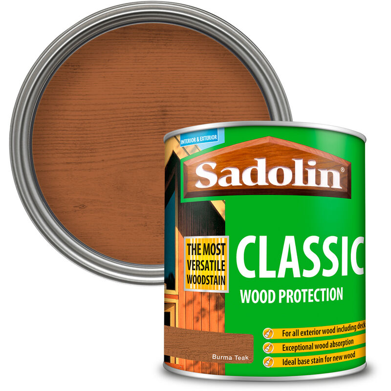 Sadolin - 5028479 Classic Wood Protection Burma Teak 1 litre SAD5028479