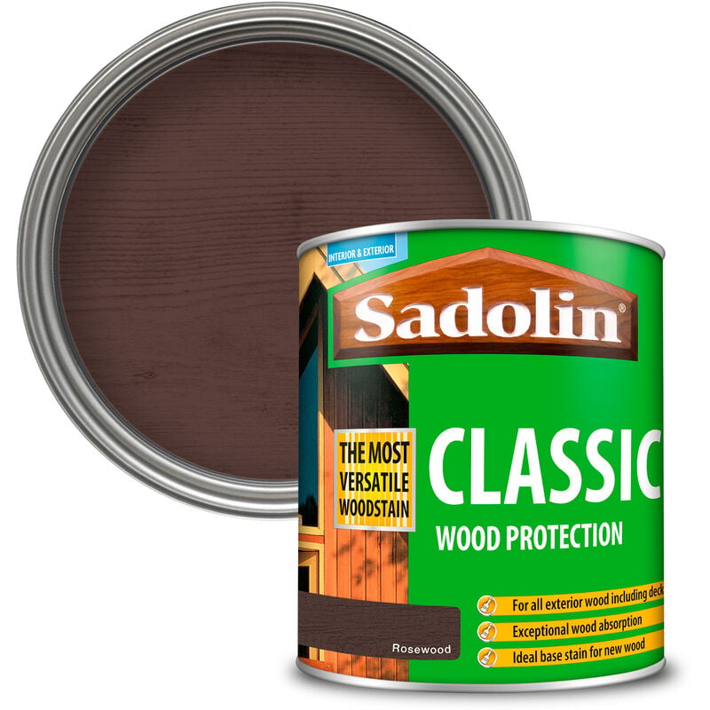 Sadolin Classic All Purpose Woodstain - Rosewood - 1L