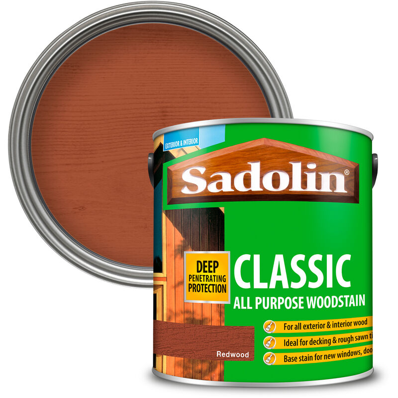 Sadolin - 5012897 Classic Wood Protection Redwood 2.5 litre SAD5012897