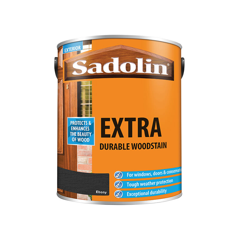 5012999 Extra Durable Woodstain Ebony 5 litre SAD5012999 - Sadolin