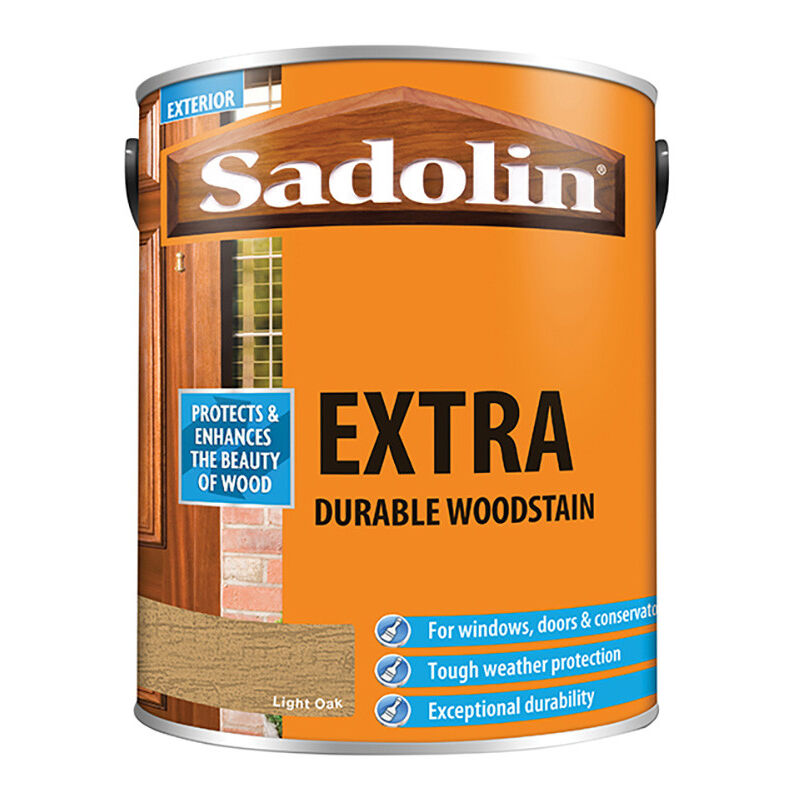 SAD5013002 Extra Durable Woodstain Light Oak 5 litre - Sadolin