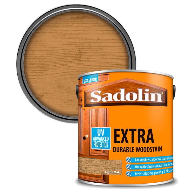 Sadolin - Extra Durable Woodstain - Light Oak - 2.5L - Light Oak