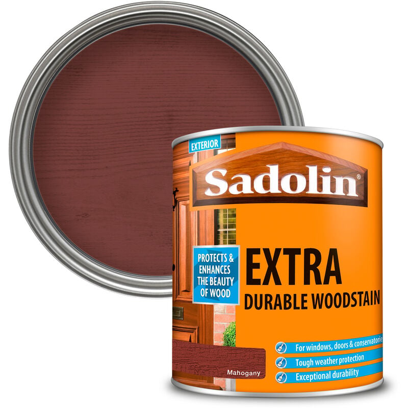 Sadolin - Extra Durable Woodstain - Mahogany - 1L - Mahogany