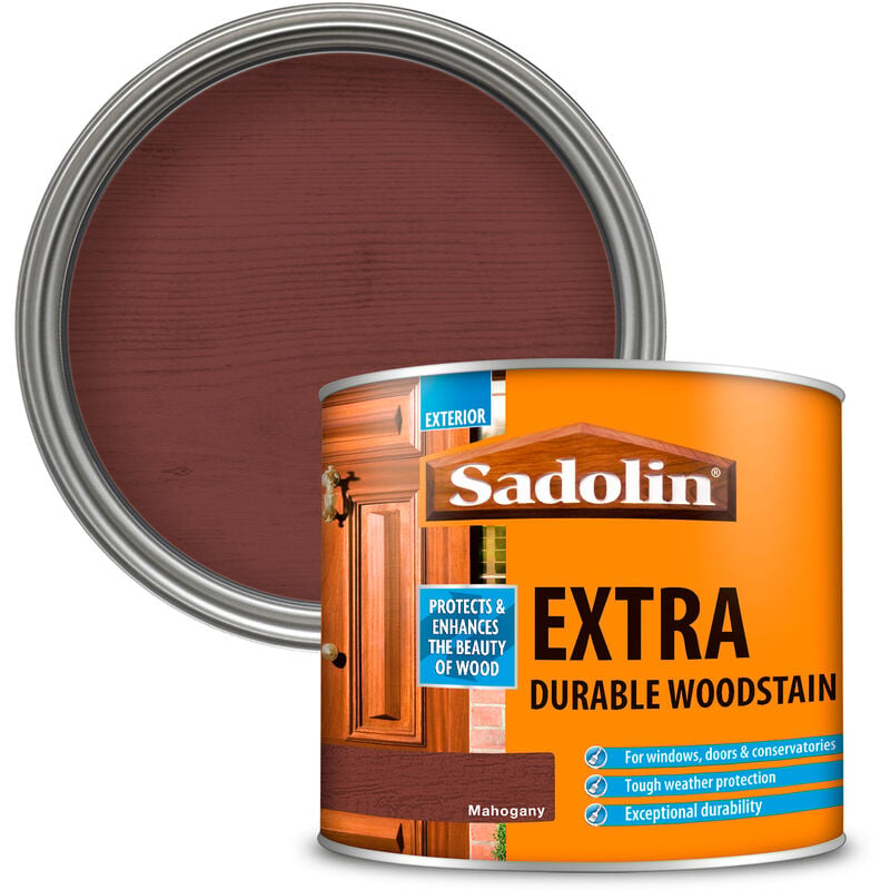 Sadolin - 5028565 Extra Durable Woodstain Mahogany 500ml SAD5028565