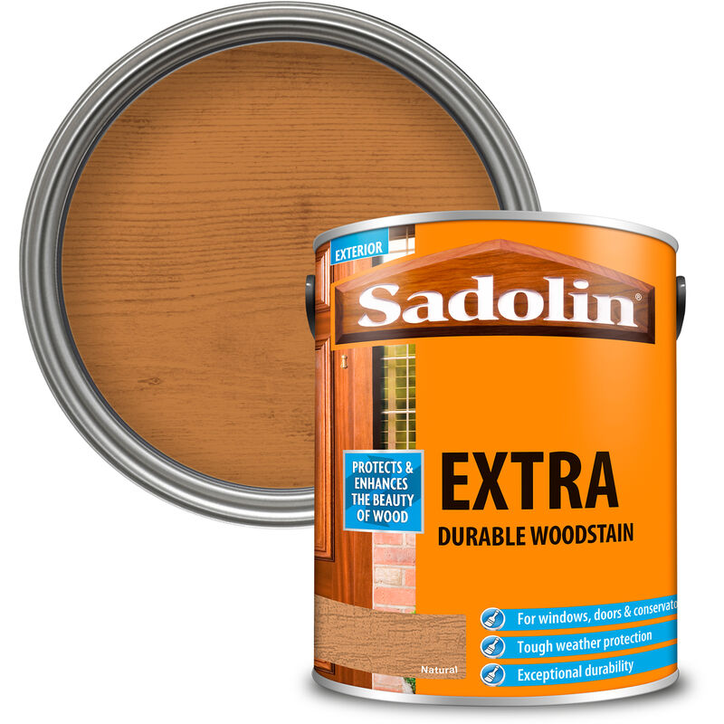 Sadolin - Extra Durable Woodstain - Natural - 5L - Natural