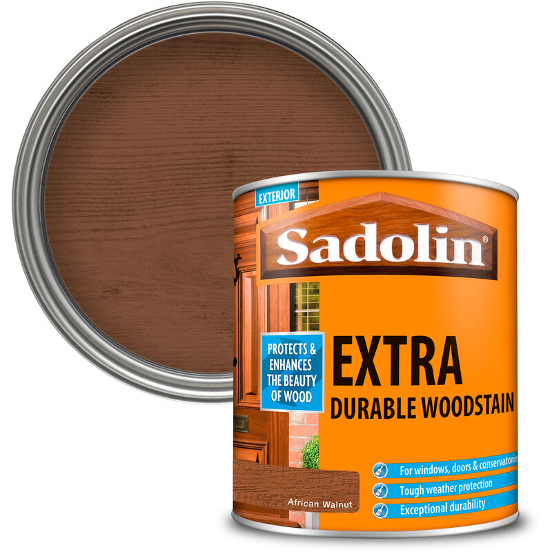 Sadolin - Extra Durable Woodstain - African Walnut - 1L - African Walnut