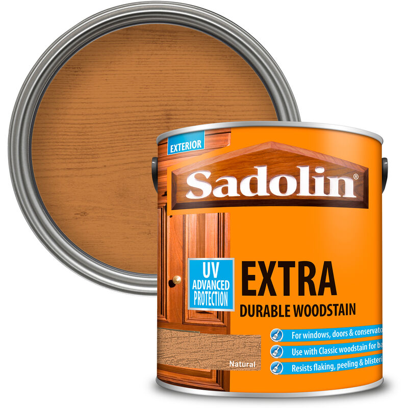 Sadolin - 5028579 Extra Durable Woodstain Natural 2.5 litre SAD5028579