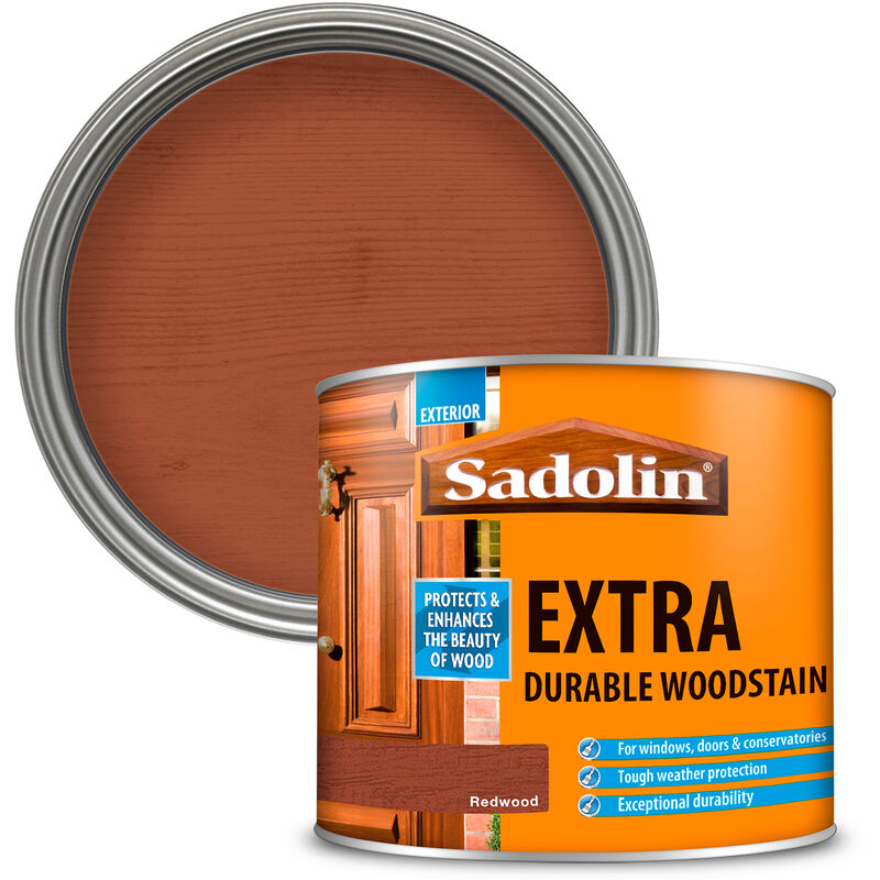 Sadolin - Extra Durable Woodstain - Redwood - 500ml - Redwood