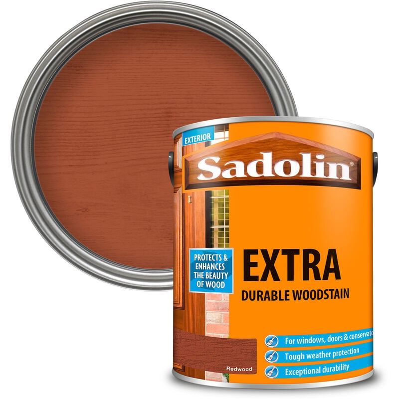 Sadolin - Extra Durable Woodstain - Redwood - 5L - Redwood