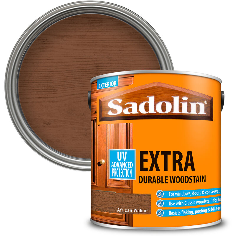 Sadolin Extra Durable Woodstain - African Walnut - 2.5L