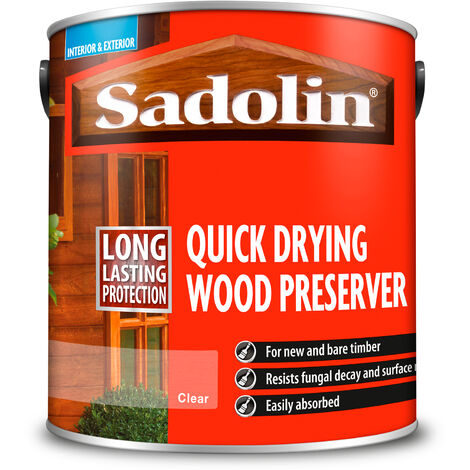 Sadolin Quick Dry Wood Preserver - Clear - 2.5L
