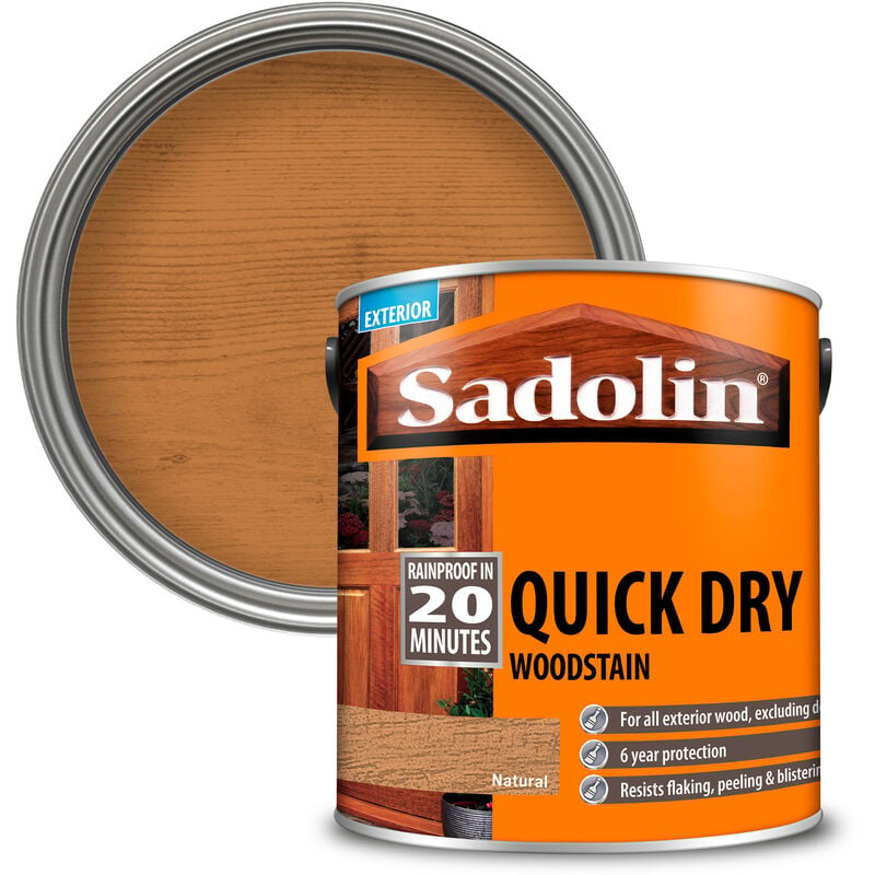 Sadolin Quick Dry Woodstain - Natural - 2.5L